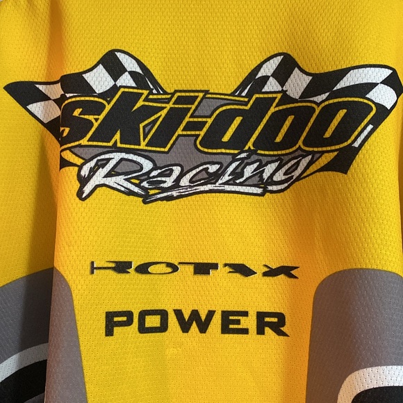 Mens Skidoo Racing Jersey Black and Yellow. Size Large - Picture 3 of 7